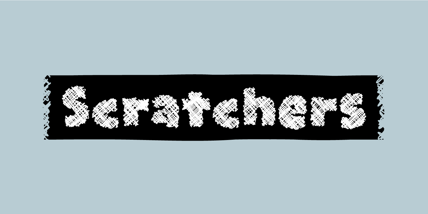 Przykładowa czcionka Scratchers #1